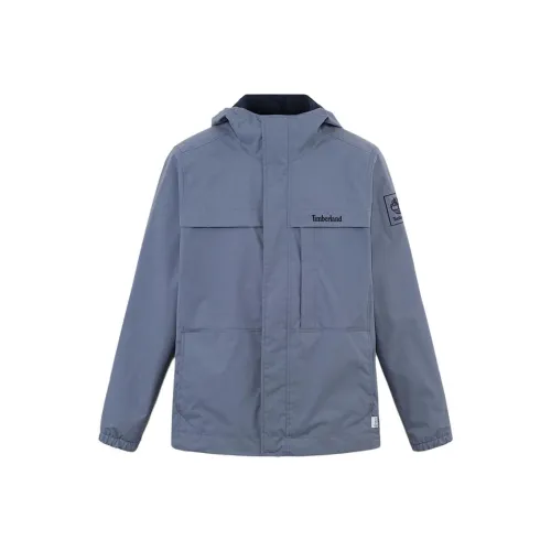 Timberland Outdoor Hiking Water Resistant Windproof And Water Repellent Windbreaker Jacket Men's Medium Blue