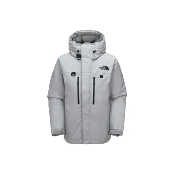 THE NORTH FACE HIMALAYAN ZIP IN PARKA Down Jacket Winter Unisex Silver