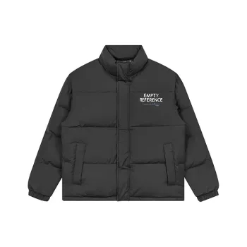 EMPTY REFERENCE Puffer Jacket Unisex Black