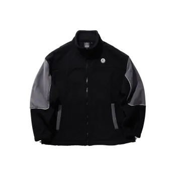 PJ's Vigor Jacket Unisex Black Gray Patchwork