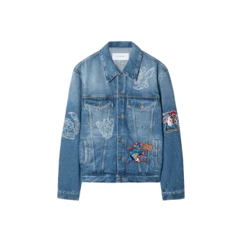 OFF WHITE Character Skate Denim Jacket
