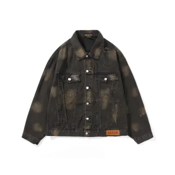 SANTASTIC Denim Jacket Men's Black