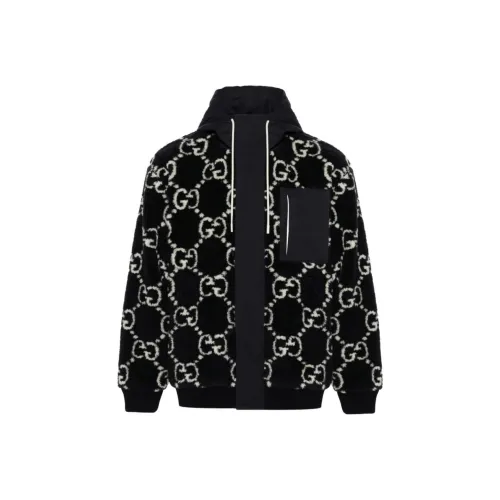 GUCCI Gg Fuzzy Jacquard Jacket