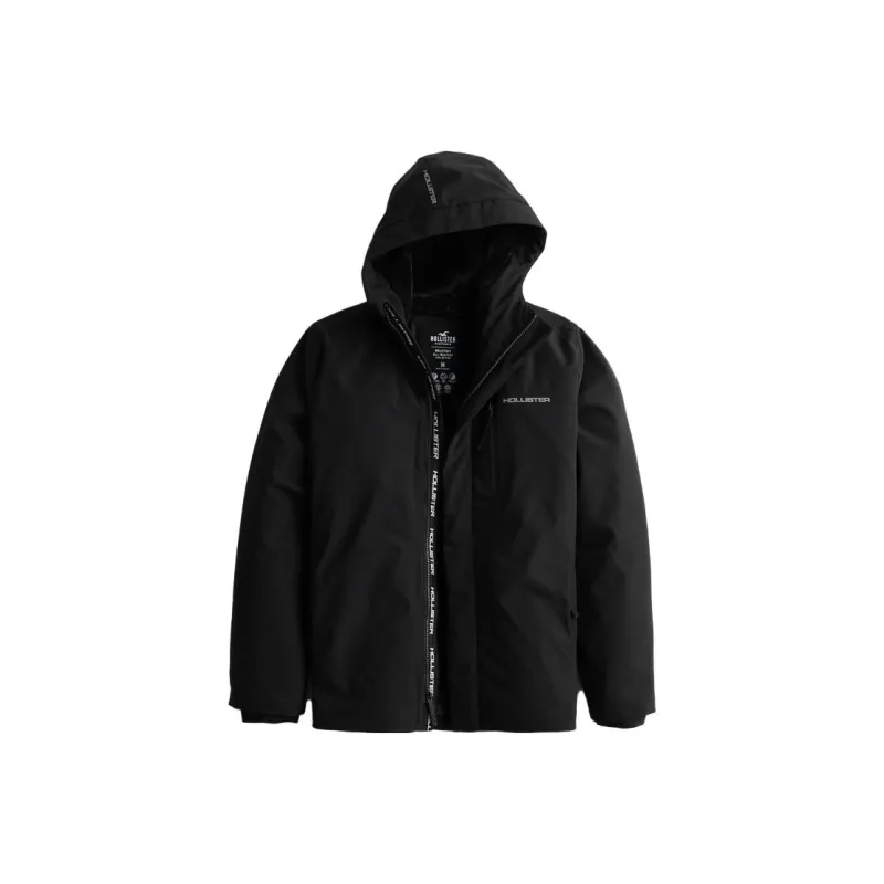Hollister Jackets Men Black-0