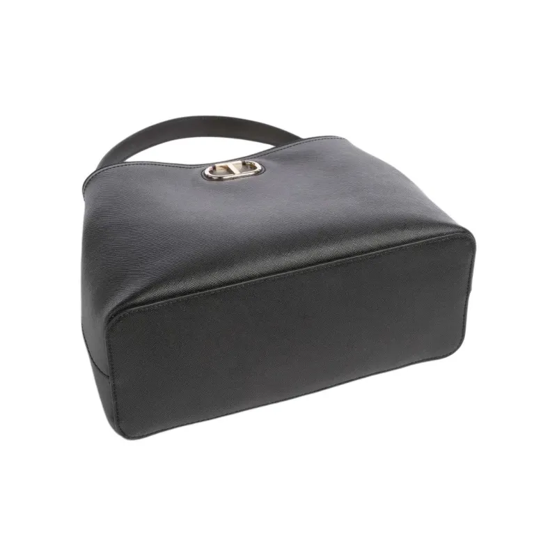 TWINSET MILANO Polyurethane One Shoulder Handbags Women's Black-3