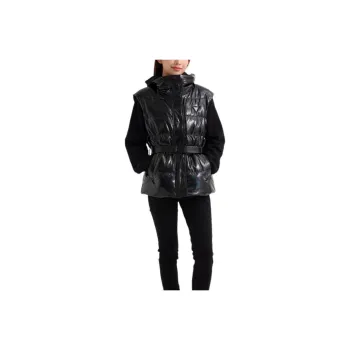 GUESS Vests Unisex Black