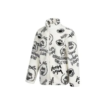 Sesame Street X Adidas Neo Sesame Street Co branded Collection Velvet Jackets Unisex White