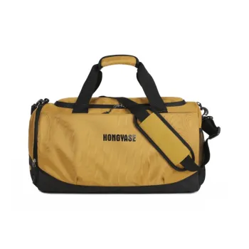 Yalu Nylon Travel Bag Unisex Black/Yellow/Coffee