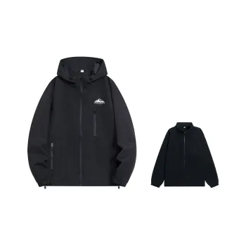 KFKU Water Resistant Windproof Breathable Wear Resistant Windbreaker Coats Unisex