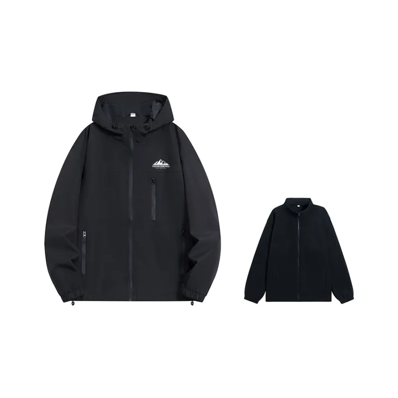 KFKU Water Resistant Windproof Breathable Wear Resistant Windbreaker Coats Unisex-0