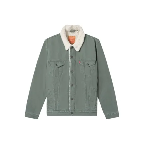 Levis Velvet Jackets Men Green