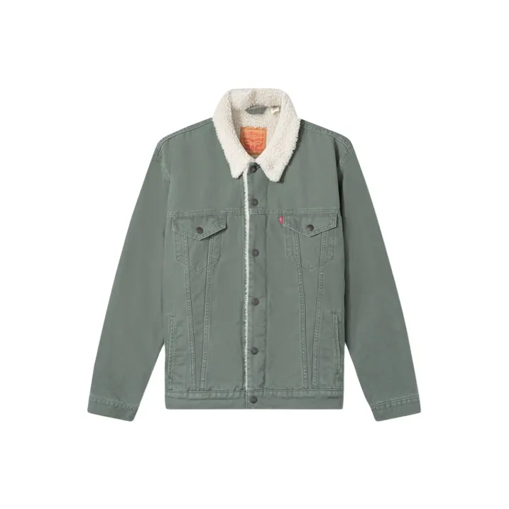 Levis Velvet Jackets Men Green-0