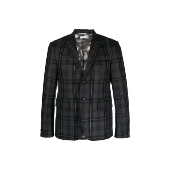 THOM BROWNE Flannel Single breasted Blazer
