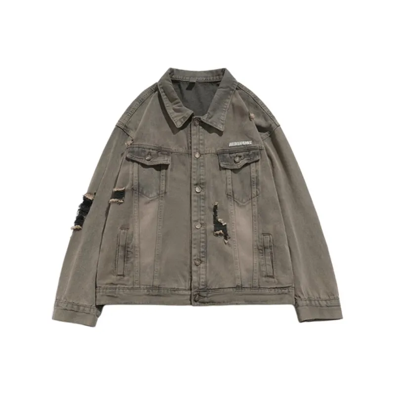 TESTUNG Denim Jacket Unisex Gray-0