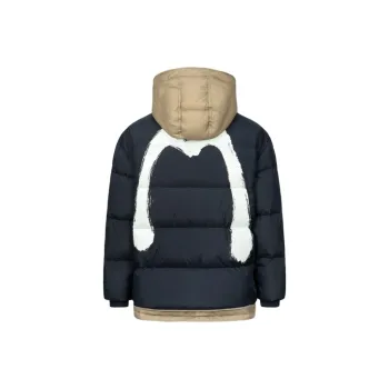 EVISU Down Jackets Men Dark Navy Blue