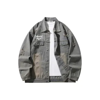 Ice flying Denim Jackets Unisex
