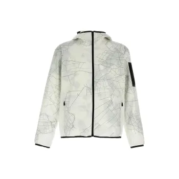 HUGO BOSS Allover Reflective Printed Hooded Jacket