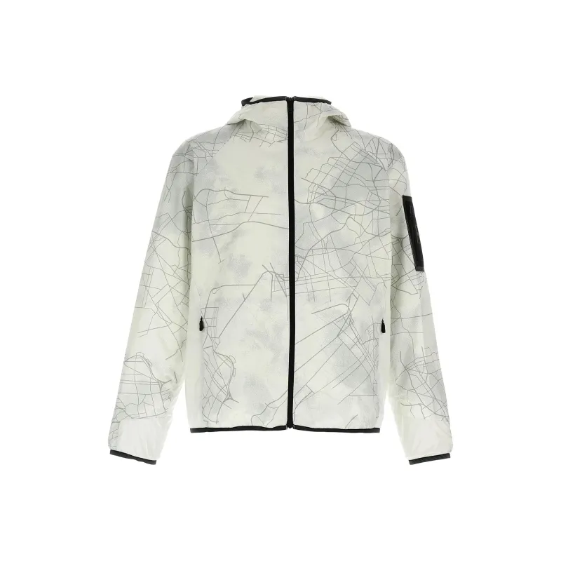 HUGO BOSS Allover Reflective Printed Hooded Jacket-0