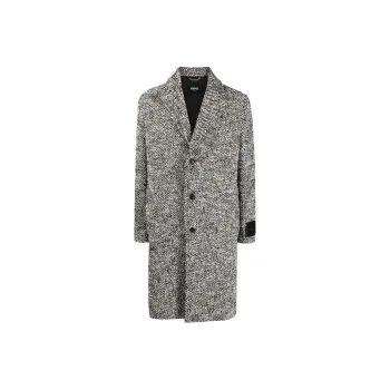 VERSACE Single-Breasted Long Coat