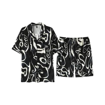 XIAFENYAN Pajama Set Men's Black
