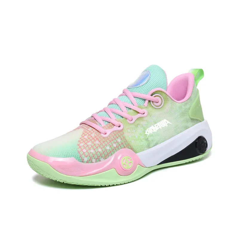 Animal Claws Anti Slip Wear Resistant Low Top Basketball Shoes Unisex Green-1