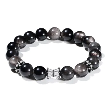PUTUOSHANWENCHUANG Obsidian Bracelets Unisex
