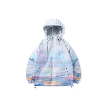 LAMLICKA Puffer Jackets Unisex Light Gray