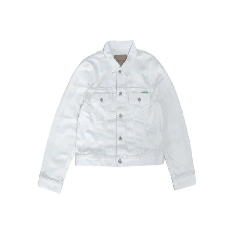 CALVIN KLEIN Denim Jacket Men's White-0