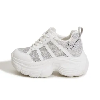 Milan Love Song Moisture Wicking Lightweight Low Top 8cm Chunky Sneakers Women's