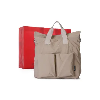 Dubaolu Fabric Tote Shoulder Bag, Crossbody Bag, Handbag Large Size Women's Khaki/Black