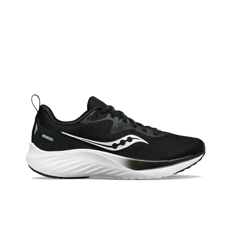 Saucony LANCER 3 Cushioning, Wear Resistant Low Top Running Shoes Women's Black-2