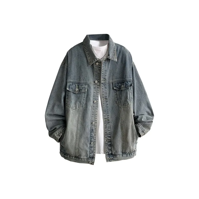 DJ.SPIRIT Denim Jacket Unisex Gradient Pink-0