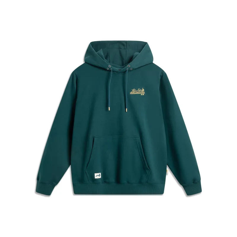 LiNing x BADMARKET Sports Life Collection Sweatshirt Men's Dark Reef Green-0