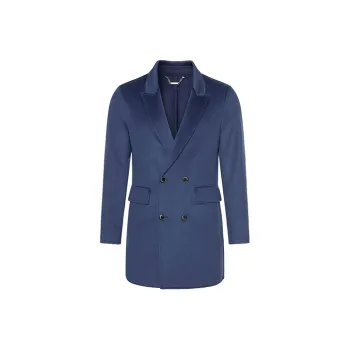DAVID NAMAN Coats Men Navy Blue
