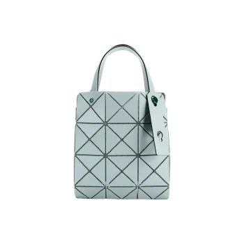 ISSEY MIYAKE CARAT Polyvinyl Chloride Resin Diamond Handbag Mini Women's Gray Green