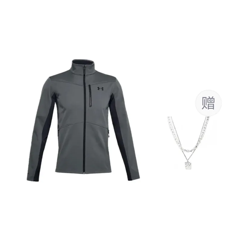 Under Armour ColdGear® Infrared Jackets Coats Unisex Gray Comes With Necklace-0