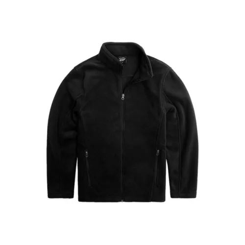 OZARK GEAR 블랙 남녀공용 벨벳 재킷