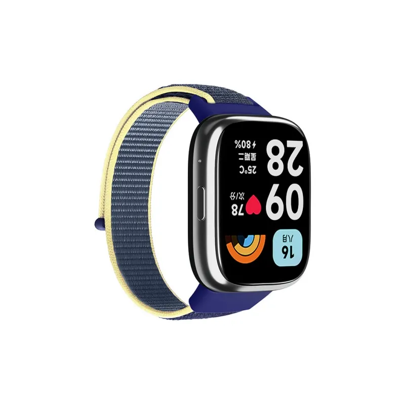 ZHENGGUANG Watch Band Apple Red Beige Compatibility Nylon Material-32