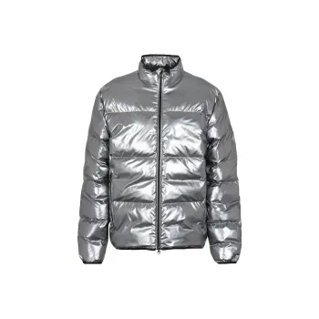 EMPORIO ARMANI EA7 Puffer Jacket Men's Silver
