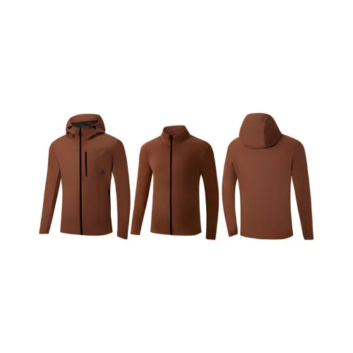 361° Water Repellent Windbreaker Jacket Unisex Coffee Shop Brown