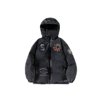 STARTER Down Jackets Unisex Gray White