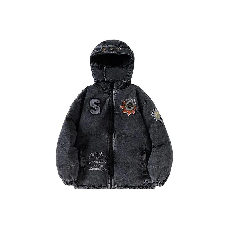 STARTER Down Jackets Unisex Gray White-0