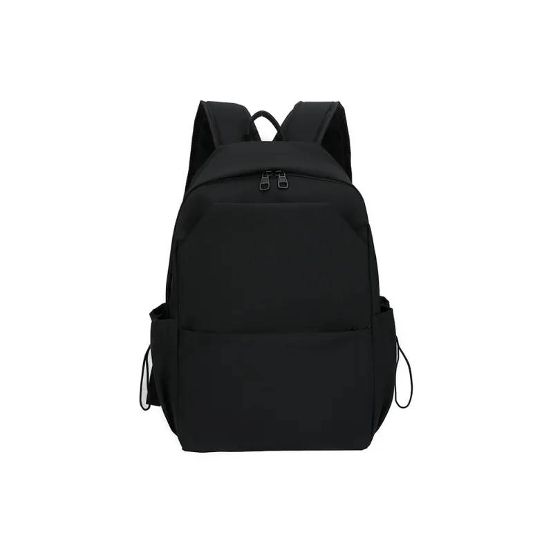SEVENMOONS Nylon Fabric Backpack Unisex Gray/Black-3