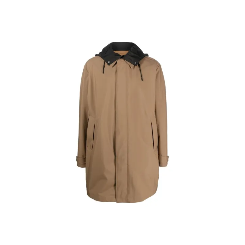 Ermenegildo Zegna Long sleeve Hooded Raincoat-0