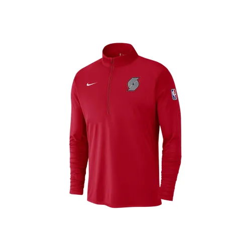 Nike Portland Trail Blazers City Edition Men's Nike Dri FIT Nba 1/2 Zip Long Sleeve Top