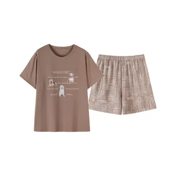 GOSO Pajama Set Women's Dark Brown