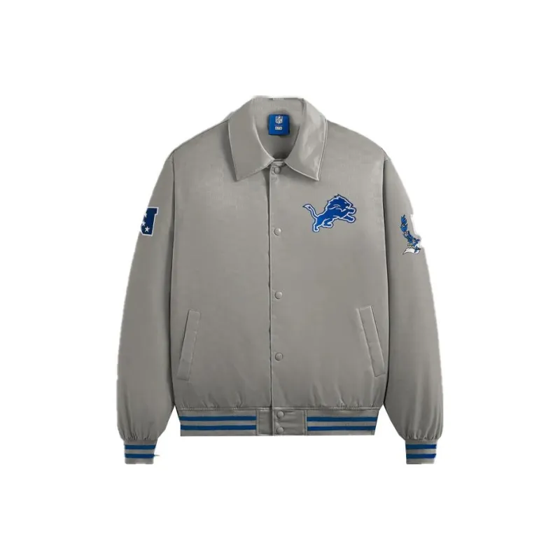 KITH For The NFL Lions Satin Bomber Jacket-0