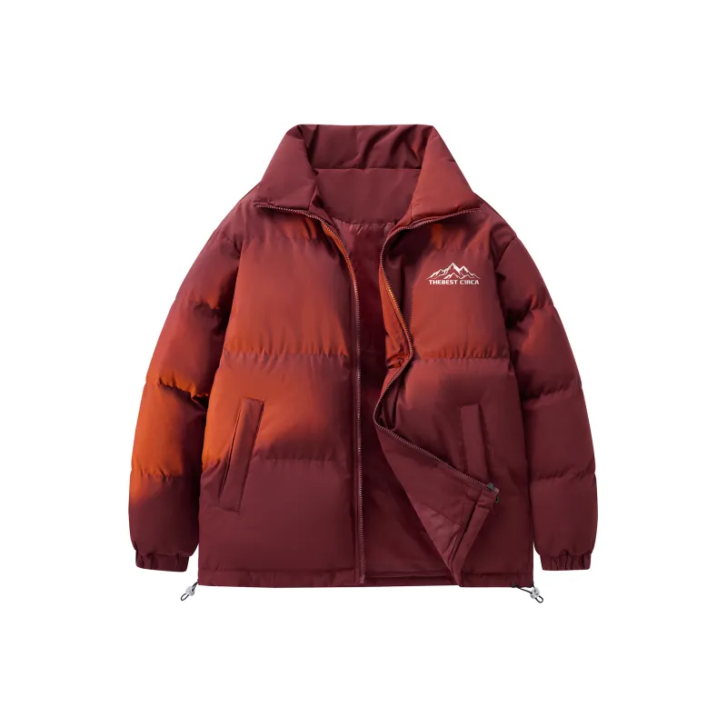 C1RCA American Minimalist Style Basic Brand Sports Logo Print Padded Puffer Jacket Unisex-19