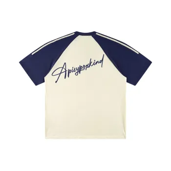 PISYPOX T Shirt Unisex Navy Blue & Yellow