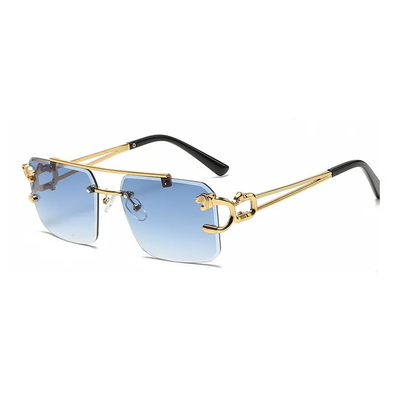 YUZHAOLIN Metal Square Sunglasses Unisex-8